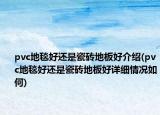 pvc地毯好還是瓷磚地板好介紹(pvc地毯好還是瓷磚地板好詳細(xì)情況如何)
