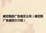 威尼斯的廣告語怎么寫（威尼斯廣告語簡介介紹）