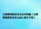 九陰真經桃花島島主令攻略（九陰真經桃花島怎么加入簡介介紹）