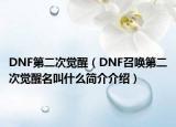 DNF第二次覺醒（DNF召喚第二次覺醒名叫什么簡(jiǎn)介介紹）