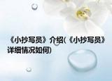 《小抄寫員》介紹(《小抄寫員》詳細情況如何)
