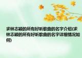 求林志穎的所有好聽(tīng)歌曲的名字介紹(求林志穎的所有好聽(tīng)歌曲的名字詳細(xì)情況如何)