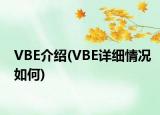 VBE介紹(VBE詳細情況如何)