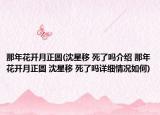 那年花開月正圓(沈星移 死了嗎介紹 那年花開月正圓 沈星移 死了嗎詳細(xì)情況如何)