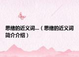 思緒的近義詞...（思緒的近義詞簡(jiǎn)介介紹）