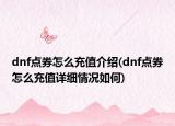 dnf點券怎么充值介紹(dnf點券怎么充值詳細情況如何)
