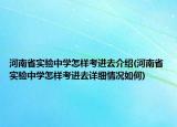 河南省實(shí)驗(yàn)中學(xué)怎樣考進(jìn)去介紹(河南省實(shí)驗(yàn)中學(xué)怎樣考進(jìn)去詳細(xì)情況如何)