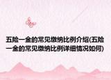 五險(xiǎn)一金的常見(jiàn)繳納比例介紹(五險(xiǎn)一金的常見(jiàn)繳納比例詳細(xì)情況如何)