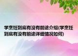 學(xué)烹飪到底有沒有前途介紹(學(xué)烹飪到底有沒有前途詳細情況如何)