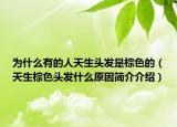 為什么有的人天生頭發(fā)是棕色的（天生棕色頭發(fā)什么原因簡介介紹）