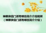 神雕俠侶門派有哪些簡(jiǎn)介介紹視頻（神雕俠侶門派有哪些簡(jiǎn)介介紹）