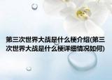 第三次世界大戰(zhàn)是什么梗介紹(第三次世界大戰(zhàn)是什么梗詳細情況如何)