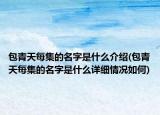 包青天每集的名字是什么介紹(包青天每集的名字是什么詳細(xì)情況如何)