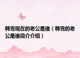 韓雪現(xiàn)在的老公是誰（韓雪的老公是誰簡介介紹）