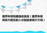 霹靂布袋戲最強(qiáng)者是誰(shuí)（霹靂布袋戲?qū)嵙η拔宓娜朔謩e是誰(shuí)簡(jiǎn)介介紹）