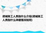 進城務工人員指什么介紹(進城務工人員指什么詳細情況如何)
