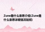 Zune是什么意思介紹(Zune是什么意思詳細(xì)情況如何)