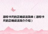 游標卡尺的正確讀法簡單（游標卡尺的正確讀法簡介介紹）