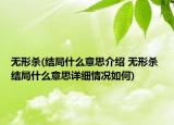 無形殺(結(jié)局什么意思介紹 無形殺 結(jié)局什么意思詳細情況如何)