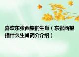 喜歡東張西望的生肖（東張西望指什么生肖簡介介紹）