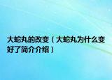 大蛇丸的改變（大蛇丸為什么變好了簡介介紹）