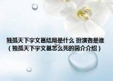 獨孤天下宇文邕結(jié)局是什么 扮演者是誰（獨孤天下宇文邕怎么死的簡介介紹）