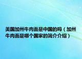 美國(guó)加州牛肉面是中國(guó)的嗎（加州牛肉面是哪個(gè)國(guó)家的簡(jiǎn)介介紹）