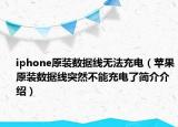 iphone原裝數(shù)據(jù)線無法充電（蘋果原裝數(shù)據(jù)線突然不能充電了簡介介紹）