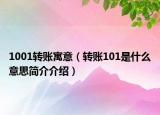 1001轉(zhuǎn)賬寓意（轉(zhuǎn)賬101是什么意思簡(jiǎn)介介紹）