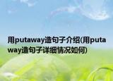 用putaway造句子介紹(用putaway造句子詳細(xì)情況如何)