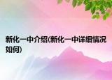新化一中介紹(新化一中詳細情況如何)