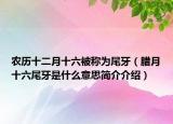 農(nóng)歷十二月十六被稱為尾牙（臘月十六尾牙是什么意思簡介介紹）