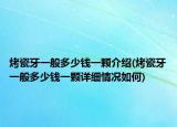 烤瓷牙一般多少錢一顆介紹(烤瓷牙一般多少錢一顆詳細情況如何)