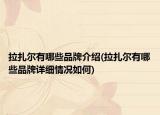 拉扎爾有哪些品牌介紹(拉扎爾有哪些品牌詳細情況如何)