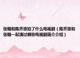 張翰和陳喬恩拍了什么電視劇（陳喬恩和張翰一起演過哪些電視劇簡介介紹）