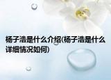 楊子浩是什么介紹(楊子浩是什么詳細情況如何)