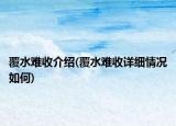 覆水難收介紹(覆水難收詳細(xì)情況如何)