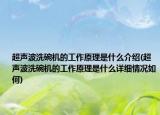 超聲波洗碗機(jī)的工作原理是什么介紹(超聲波洗碗機(jī)的工作原理是什么詳細(xì)情況如何)