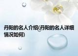 丹陽(yáng)的名人介紹(丹陽(yáng)的名人詳細(xì)情況如何)