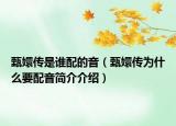 甄嬛傳是誰配的音（甄嬛傳為什么要配音簡介介紹）