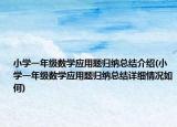 小學(xué)一年級(jí)數(shù)學(xué)應(yīng)用題歸納總結(jié)介紹(小學(xué)一年級(jí)數(shù)學(xué)應(yīng)用題歸納總結(jié)詳細(xì)情況如何)