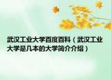 武漢工業(yè)大學(xué)百度百科（武漢工業(yè)大學(xué)是幾本的大學(xué)簡介介紹）