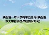 陜西省一本大學(xué)有哪些介紹(陜西省一本大學(xué)有哪些詳細(xì)情況如何)