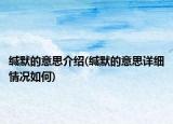 緘默的意思介紹(緘默的意思詳細(xì)情況如何)