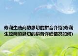 修潤生疏商酌懇切的拼音介紹(修潤生疏商酌懇切的拼音詳細(xì)情況如何)