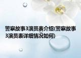 警察故事3演員表介紹(警察故事3演員表詳細(xì)情況如何)