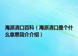 海派清口百科（海派清口是個(gè)什么意思簡(jiǎn)介介紹）