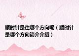 順時(shí)針是往哪個(gè)方向呢（順時(shí)針是哪個(gè)方向簡(jiǎn)介介紹）