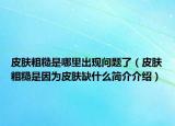 皮膚粗糙是哪里出現(xiàn)問題了（皮膚粗糙是因?yàn)槠つw缺什么簡介介紹）