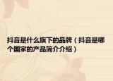 抖音是什么旗下的品牌（抖音是哪個(gè)國家的產(chǎn)品簡介介紹）